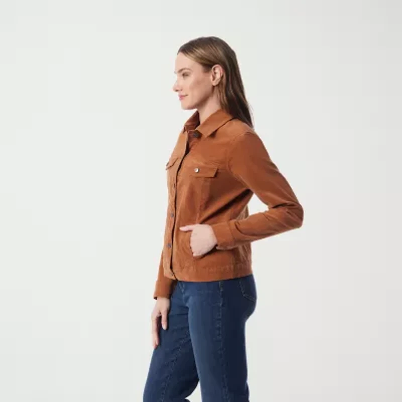 Gloria Vanderbilt Amanda Womens Denim Lightweight Jacket