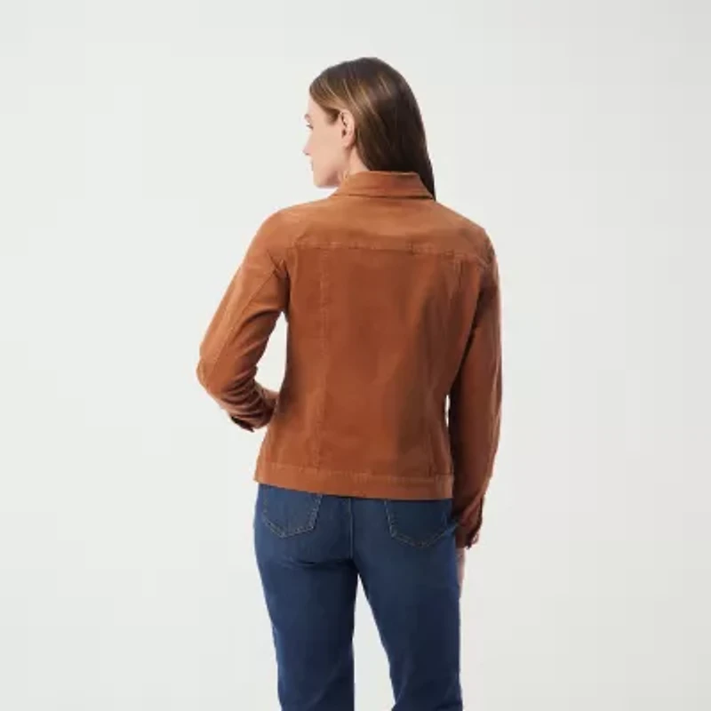 Gloria Vanderbilt Amanda Womens Denim Lightweight Jacket