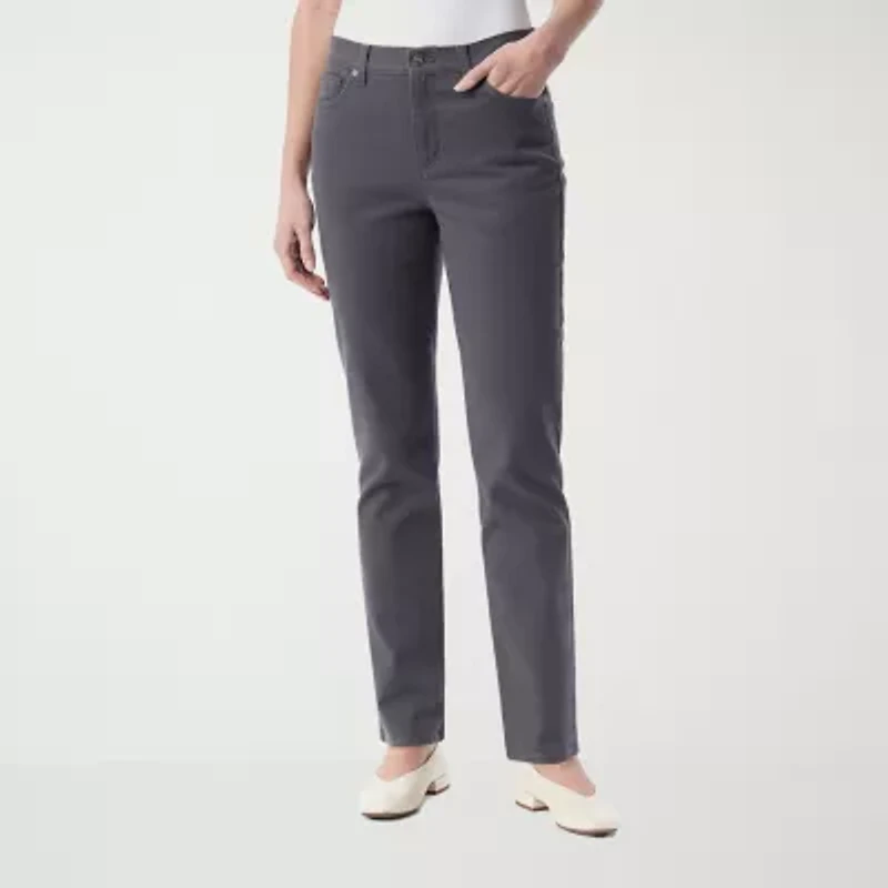Gloria Vanderbilt Amanda Womens High Rise Straight Leg Jean