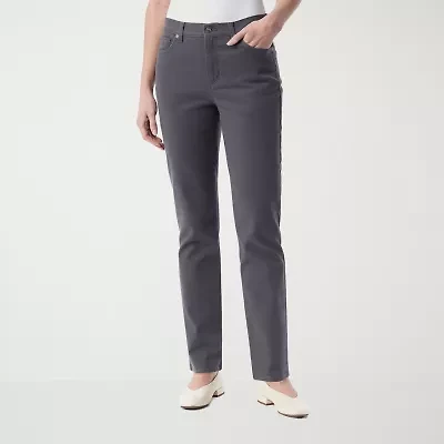 Gloria Vanderbilt Amanda Womens High Rise Straight Leg Jean