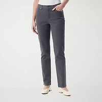 Gloria Vanderbilt Amanda Womens High Rise Straight Leg Jean