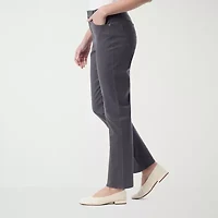 Gloria Vanderbilt Amanda Womens High Rise Straight Leg Jean