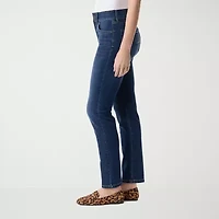 Gloria Vanderbilt Womens High Rise Straight Leg Jean