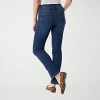 Gloria Vanderbilt Womens High Rise Straight Leg Jean