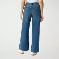 Gloria Vanderbilt Womens High Rise Wide Leg Jean