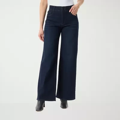 Gloria Vanderbilt Womens High Rise Wide Leg Jean