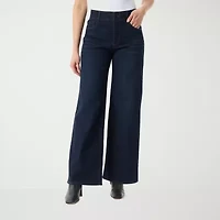 Gloria Vanderbilt Womens High Rise Wide Leg Jean