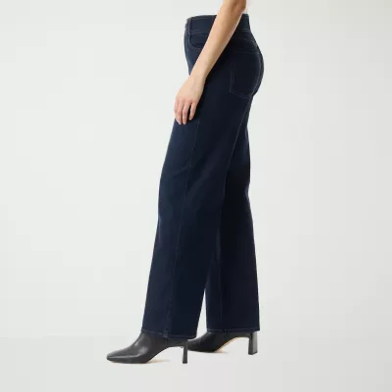Gloria Vanderbilt Womens High Rise Wide Leg Jean