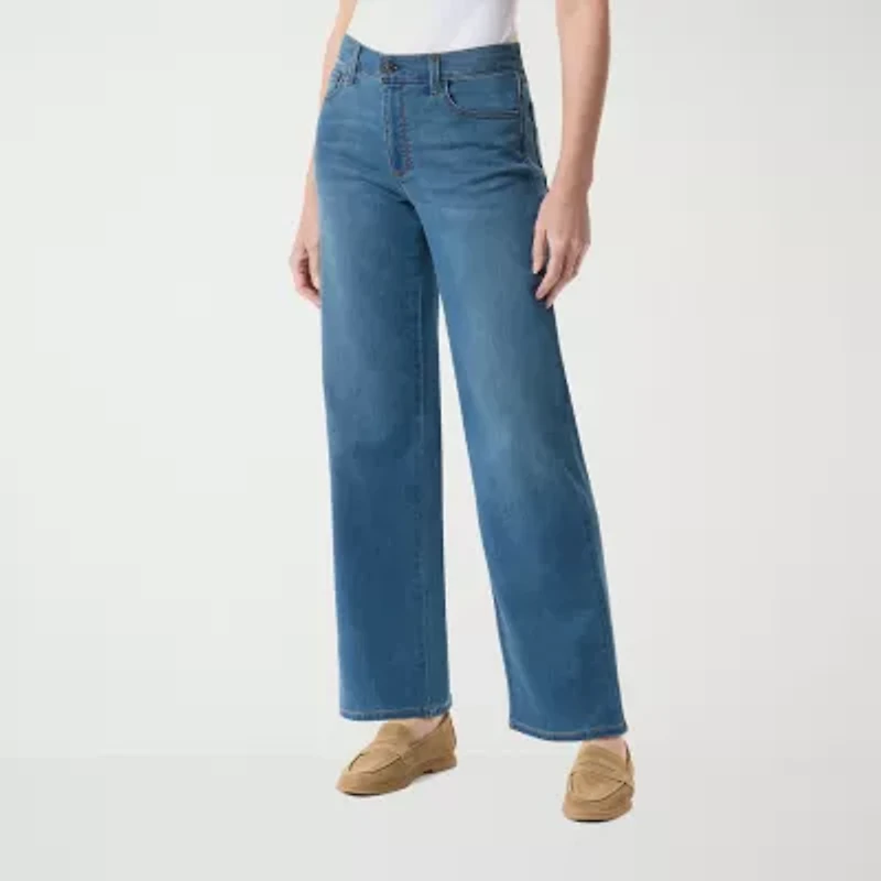 Gloria Vanderbilt Womens Mid Rise Relaxed Fit Jean