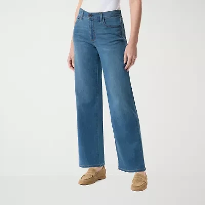 Gloria Vanderbilt Womens Mid Rise Relaxed Fit Jean