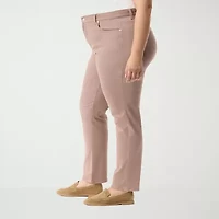 Gloria Vanderbilt Amanda Womens Plus High Rise Straight Leg Jean