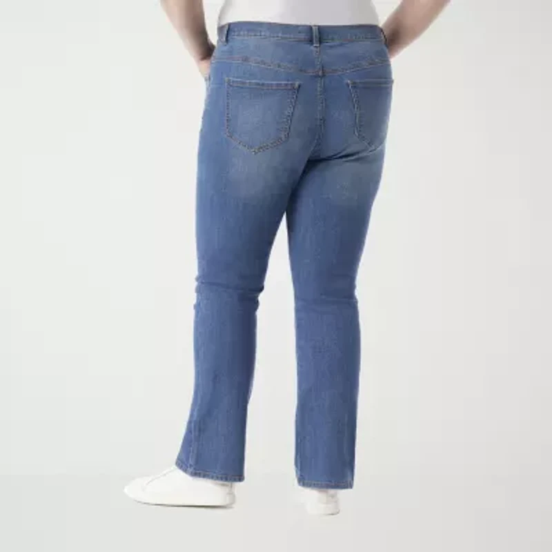 Gloria Vanderbilt Amanda Womens High Rise Straight Leg Jean
