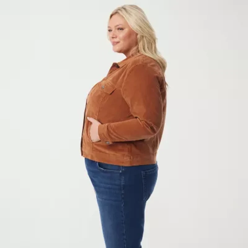 Gloria Vanderbilt Amanda Womens Lightweight Plus Jacket