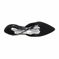 Easy Street Moonlight Womens Pointed Cone Heel Pumps