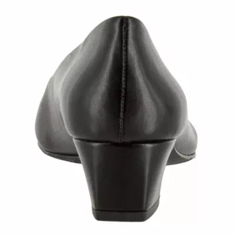 Easy Street Prim Womens Round Block Heel Pumps