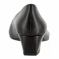 Easy Street Prim Womens Round Block Heel Pumps