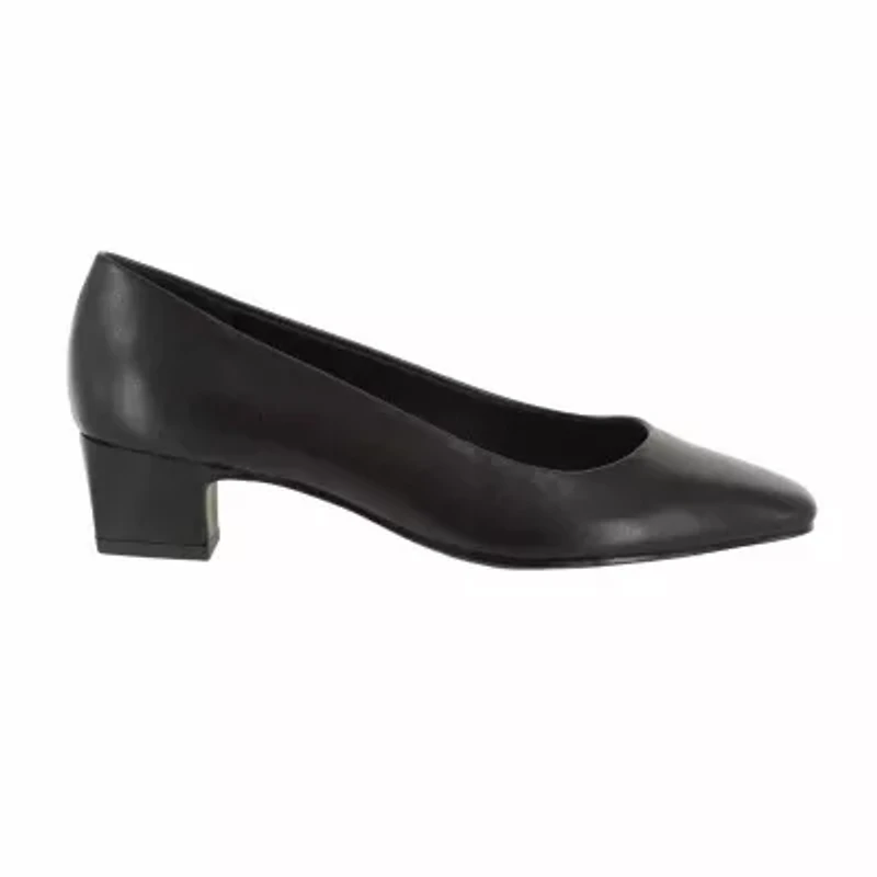 Easy Street Prim Womens Round Block Heel Pumps