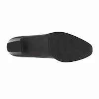 Easy Street Prim Womens Round Block Heel Pumps
