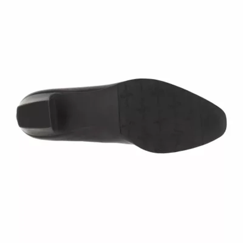 Easy Street Prim Womens Round Block Heel Pumps