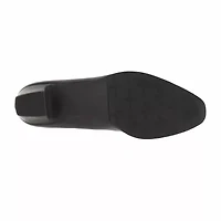 Easy Street Prim Womens Round Block Heel Pumps