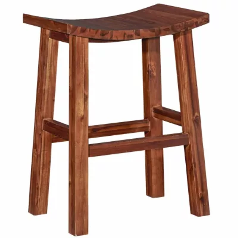 Dale Saddle Bar & Counter Stools in Acacia Wood