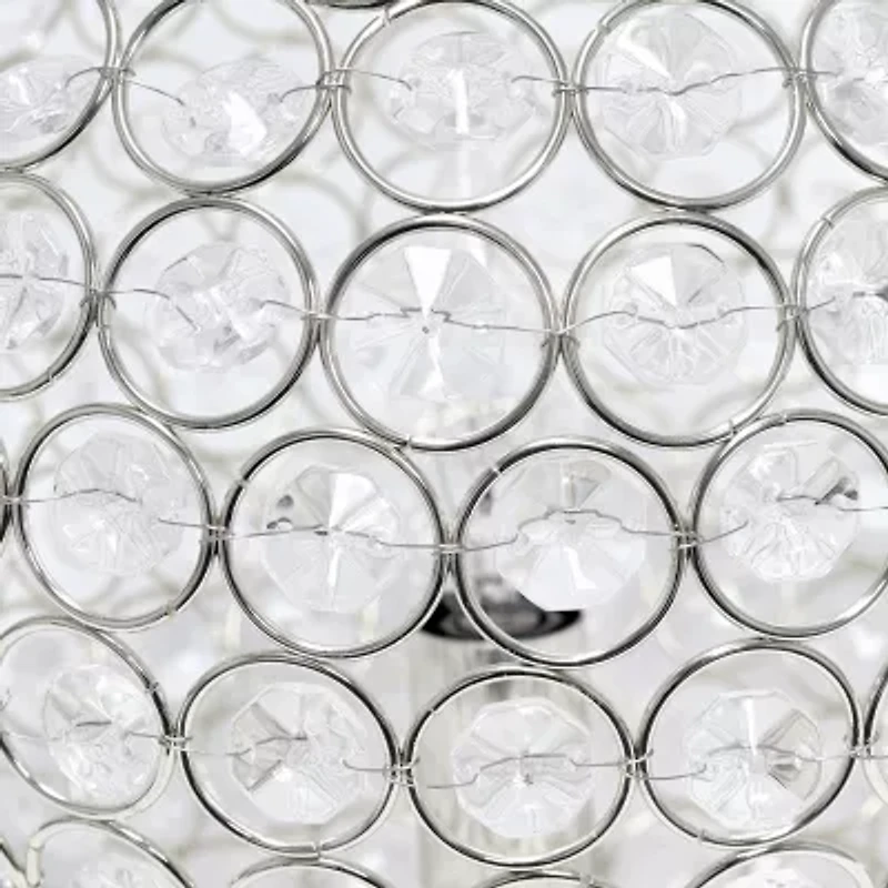 Elegant Designs Elipse Inch Crystal Ball Sequin Metal Table Lamp