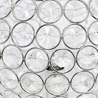 Elegant Designs Elipse Inch Crystal Ball Sequin Metal Table Lamp