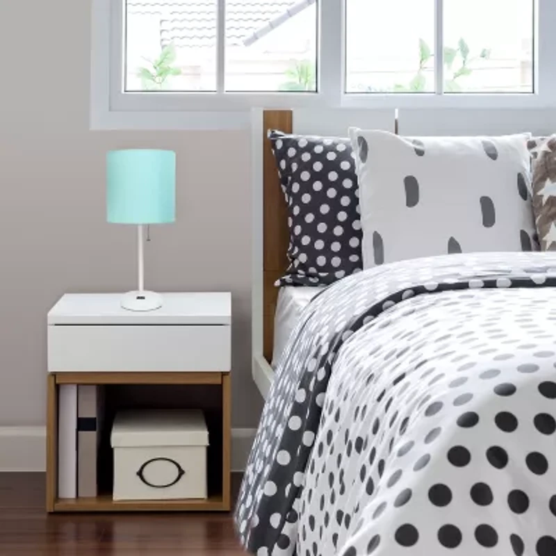 LimeLights Stick Lamp with Charging Outlet Table