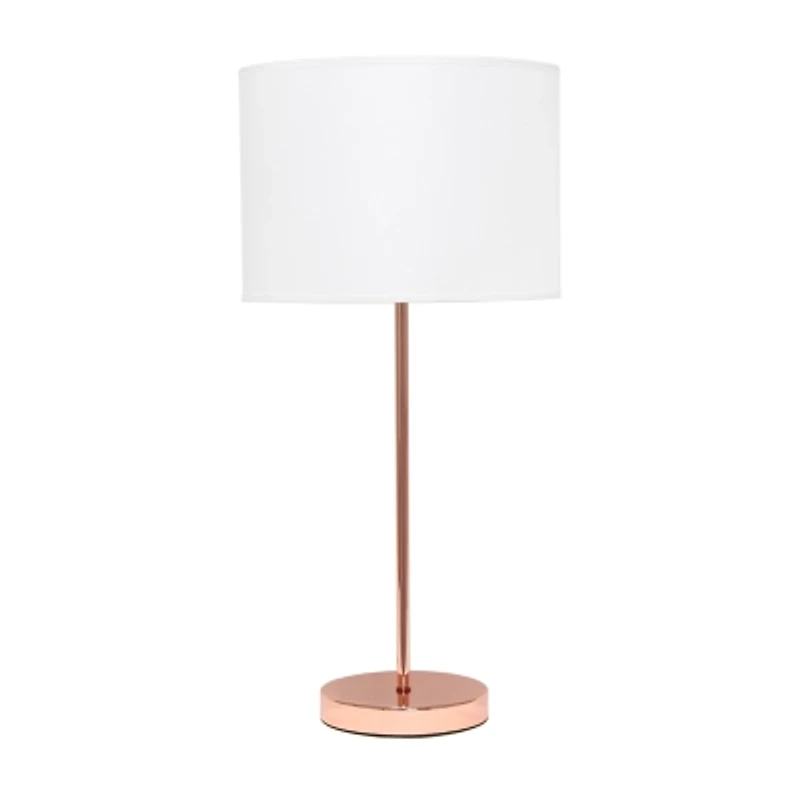 Simple Designs Stick Lamp with Fabric Shade