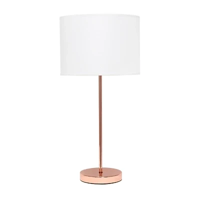 Simple Designs Stick Lamp with Fabric Shade