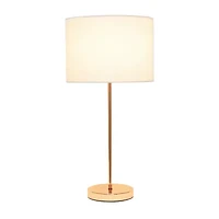 Simple Designs Stick Lamp with Fabric Shade