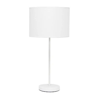 Simple Designs Stick Lamp with Fabric Shade