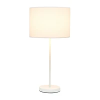 Simple Designs Stick Lamp with Fabric Shade