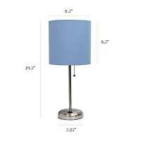 Limelights Stick Lamp with Charging Outlet 2pc Table Set