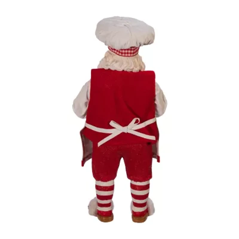 Kurt Adler 11-Inch Fabriché Gingerbread Chef Santa