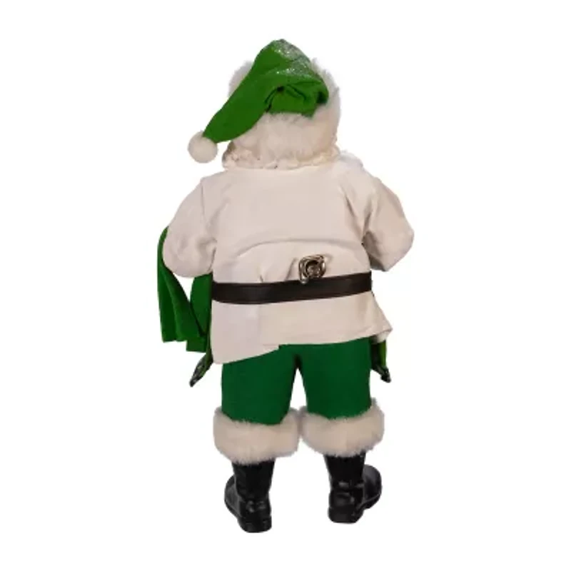 Kurt Adler 10.5-Inch Fabriché Musical Irish Chef Santa