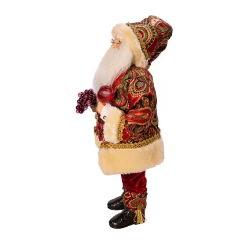Kurt Adler 18-Inch Kringle Klaus Wine Christmas Santa Figurine