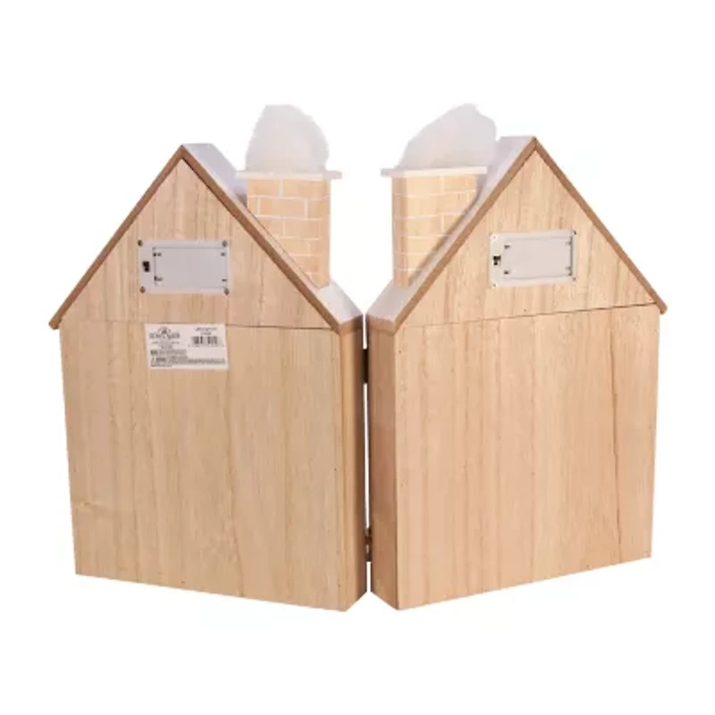 Kurt Adler 11.81-Inch Battery-Operated Wooden Led Nativity Christmas Advent Calendar