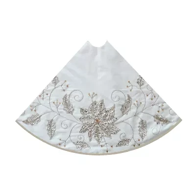 Kurt Adler Ivory Holly Indoor Tree Skirt