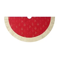 Kurt Adler Red And Gold Ornament Indoor Tree Skirt
