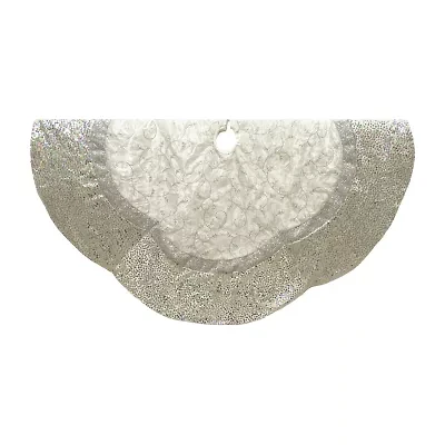 Kurt Adler Silver Indoor Tree Skirt
