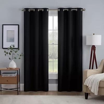 Eclipse Kylie Grommet Top Energy Saving Blackout Set of 2 Curtain Panel