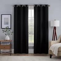 Eclipse Kylie Grommet Top Energy Saving Blackout Set of 2 Curtain Panel