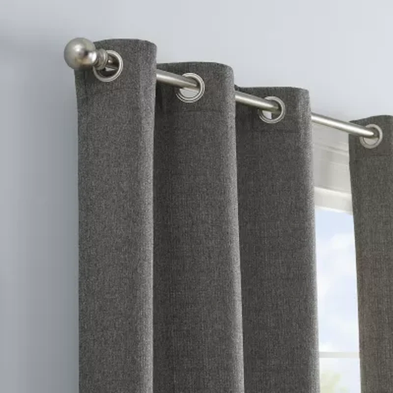 Eclipse Carter Grommet Top Energy Saving Light-Filtering Set of 2 Curtain Panel