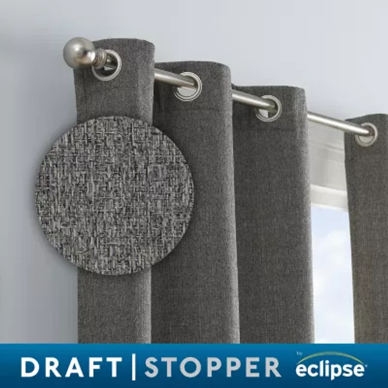 Eclipse Carter Grommet Top Energy Saving Light-Filtering Set of 2 Curtain Panel
