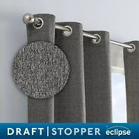 Eclipse Carter Grommet Top Energy Saving Light-Filtering Set of 2 Curtain Panel