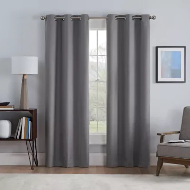 Eclipse Talisa Grommet Top Energy Saving 100% Blackout Set of 2 Curtain Panel