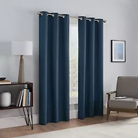 Eclipse Talisa Grommet Top Energy Saving 100% Blackout Set of 2 Curtain Panel