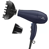 Conair Infinite Pro Texture Navy Blue Hair Dryer Temperature Control Hair Dryer
