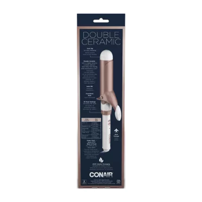 Conair Double Ceramic Rosegold Curling Iron